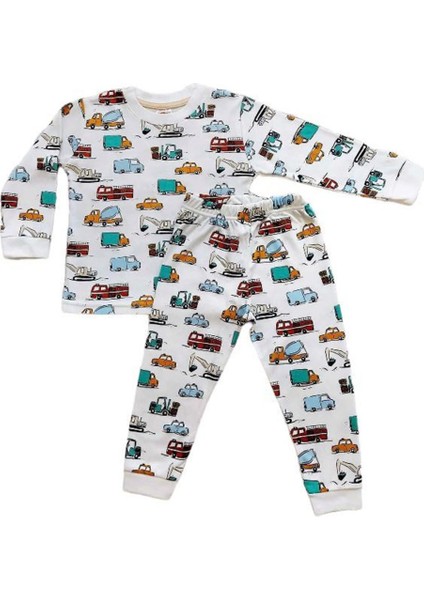 *elmp Otobüs Desen %100 Pamuk Erkek Çocuk Pijama Takımı 1-9 Yaş 3004 fiyatları