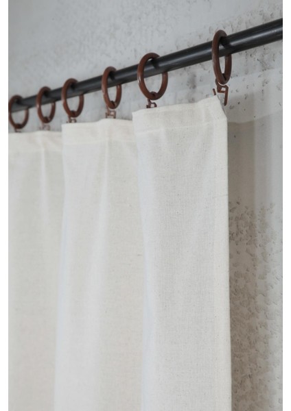 Naturel Fırfırlı Dantelli Perde Vintage indirimleri