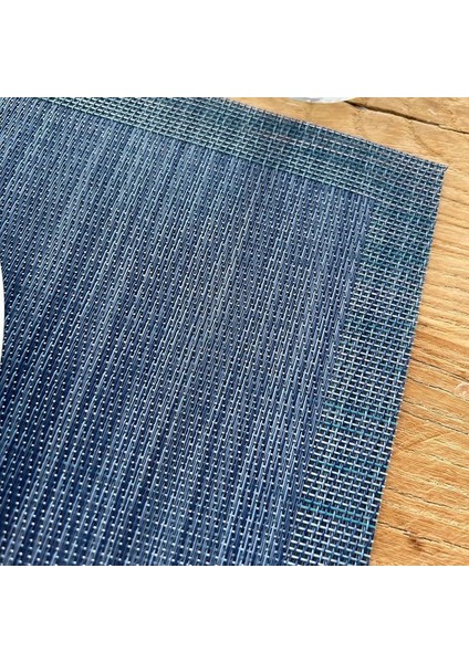 6 Adet Pvc Masaüstü Serisi Iç/dış Mekan Dokuma Yuvarlak Placemats Seti, 13.75 Inç (Yurt Dışından)