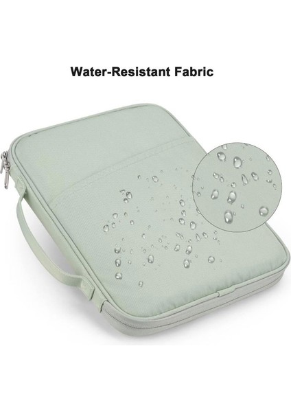 9-11 Inç Tablet Taşınabilir Çanta, Pedli Koruyucu Seyahat Çantası iPad Pro 11, iPad 10.9 (10. Nesil), iPad Air (5/4. Nesil), Galaxy Tab S9/s8 (Mint Green-11) (Yurt Dışından) modelleri