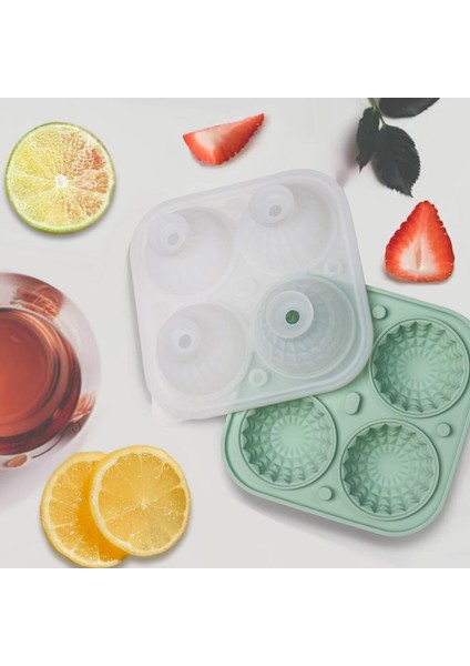 3D Küresel Kristal Buz Küpü Tepsisi, Kokteyl, Burbon, Brendi, Erkek Viski Hediyeleri Için Hunili Büyük Küresel Silikon Eğlenceli Şekilli Viski Buz Kalıbı (Yurt Dışından)