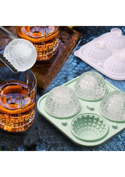 3D Küresel Kristal Buz Küpü Tepsisi, Kokteyl, Burbon, Brendi, Erkek Viski Hediyeleri Için Hunili Büyük Küresel Silikon Eğlenceli Şekilli Viski Buz Kalıbı (Yurt Dışından)