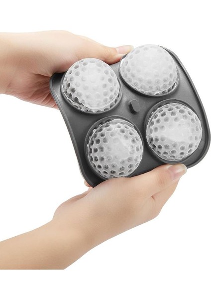 3D Golf Buz Küpü Tepsisi, Hunili Büyük Golf Silikon Eğlenceli Şekilli Viski Buz Kalıbı, Kokteyl, Burbon, Brendi Tutabilir (Yurt Dışından)