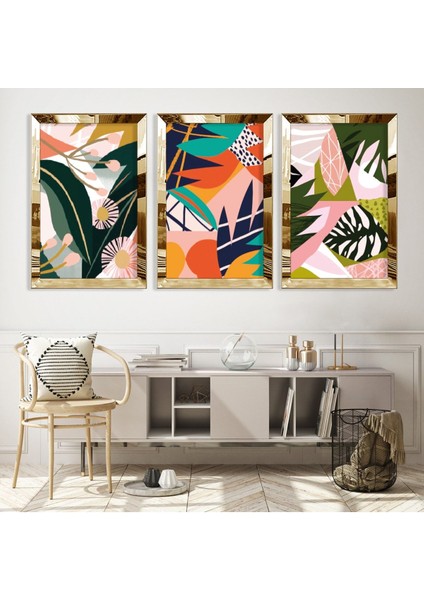 Renkli Gold Pleksili Mdf Tablo fiyatları