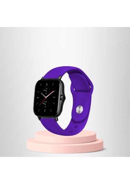 Apple Watch  Ultra Silikon Kordon 42-44-45-49 Mm/l Uyumlu Mor