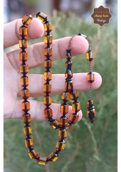 Turuncu Sürmeli Kapsül Kesim Özel Sistem Ateş Kehribar Tesbih 201023510 fiyatları