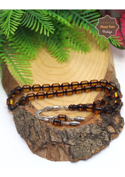 Turuncu Sürmeli Kapsül Kesim Gümüş Püsküllü Ateş Kehribar Tesbih 201023516 modelleri