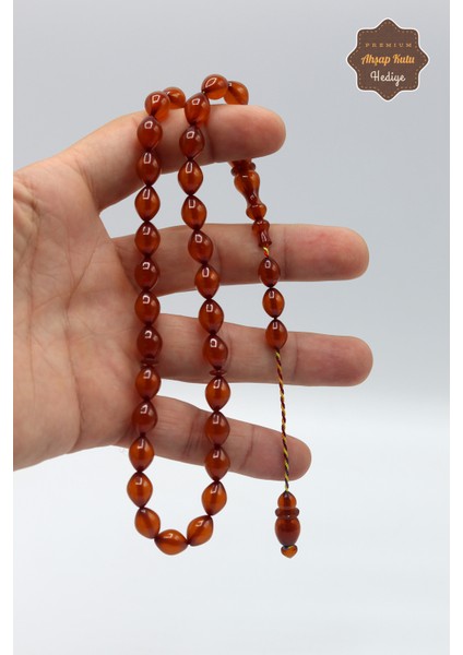 Koyu Bal Rengi Yumurta Kesim Özel Sistem Sıkma Kehribar Tesbih 201023513 fırsatları