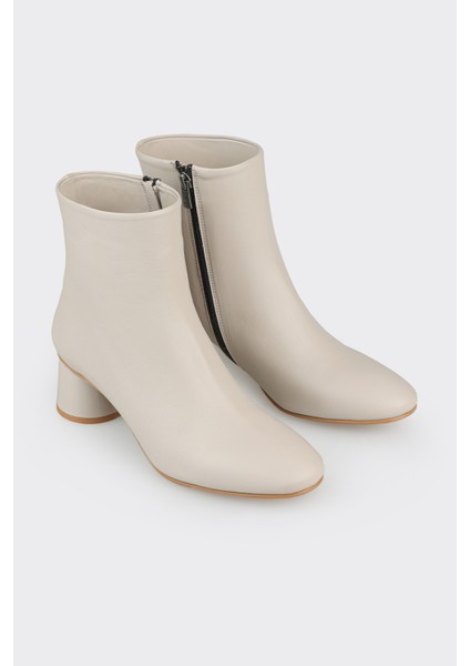 Gri Deri Kadın Klasik Bot fiyatları