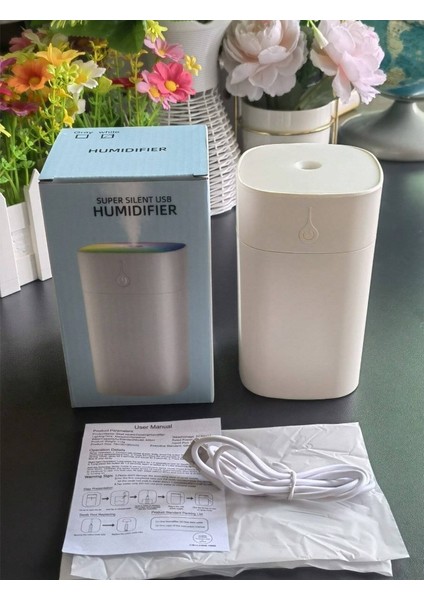 H2O Humidifier 400ML Ultrasonik Hava Nemlendirici Buhar Makinesi ve Aroma Difüzörü