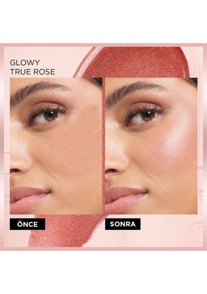 L'Oréal Paris Lumi Blush Likit Allık - Glowy True Rose