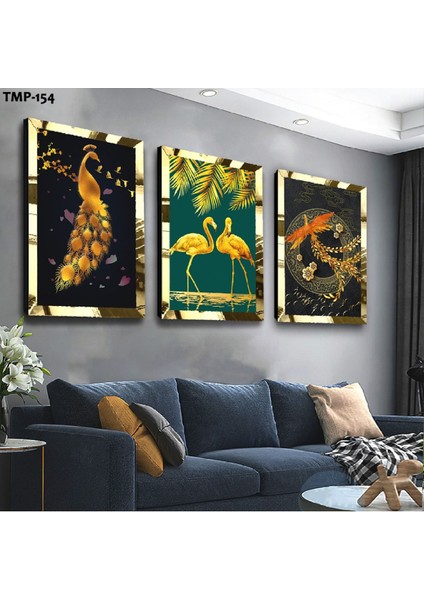 Aşk Kuğuları Gümüş Pleksili Mdf Tablo