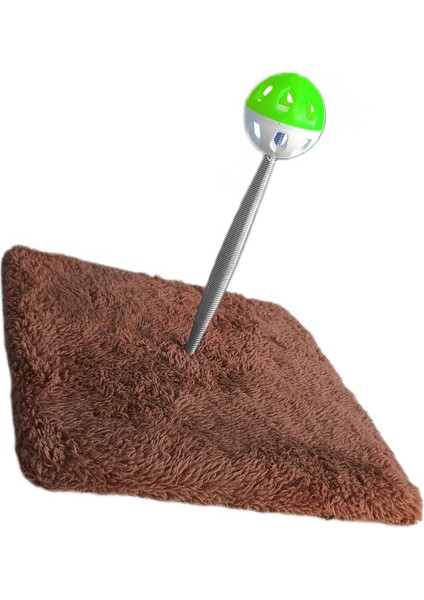 Yaylı Toplu Hacıyatmaz Kedi Aktivite Oyuncağı 16-20 cm Kahverengi fiyatları