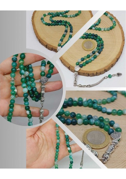 Akik Taşı Mat 99LUK Tesbih 6mm (11164)