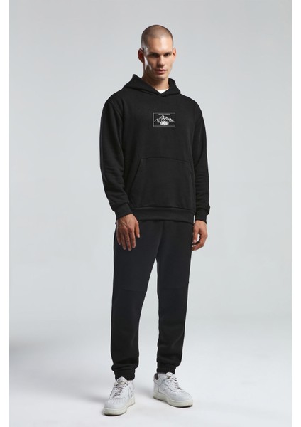 Erkek Siyah Sweatshirt