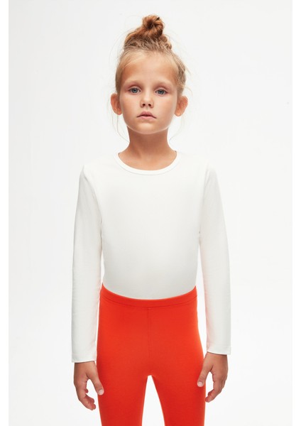 Turuncu Basic Kız Çocuk Yazlık Tayt fiyatları