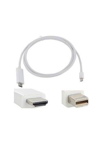 Mini Displayport To HDMI Çevirici Adaptör Tv Kablosu 1.8 Metre fiyatları
