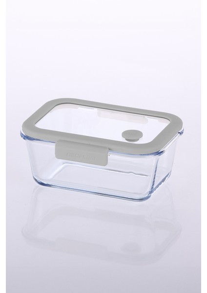 Glace Vakumlu Cam Saklama Kabı Gri Kendi Setini Oluştur