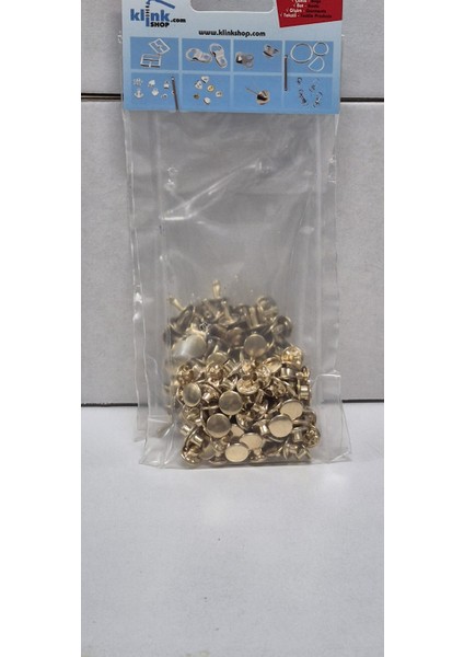 KLİNKSHOP Rivet 9 mm Gold renk Malzeme Paketi Çanta, Cüzdan, Kemer, Kot Pantolon için 100 Adet (Takım) - Paslanmaz Pirinç modelleri