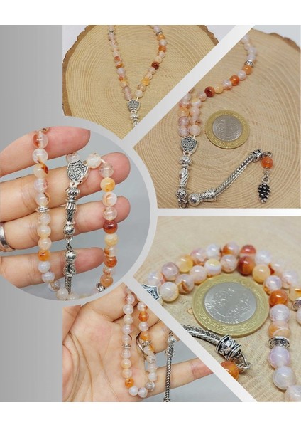 Akik Taşı 33LÜK Tesbih 6mm (7112)