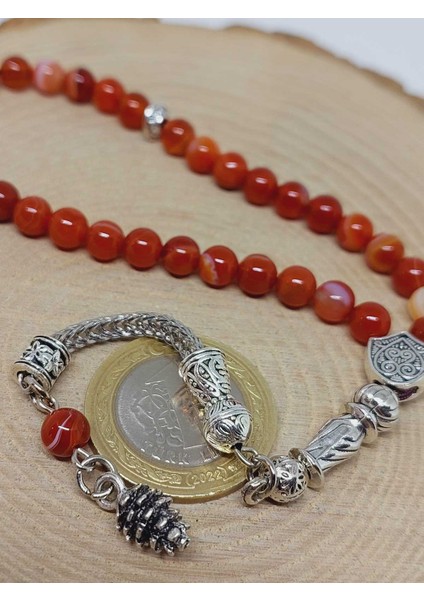 Akik Taşı 33LÜK Tesbih 6mm (7666) modelleri