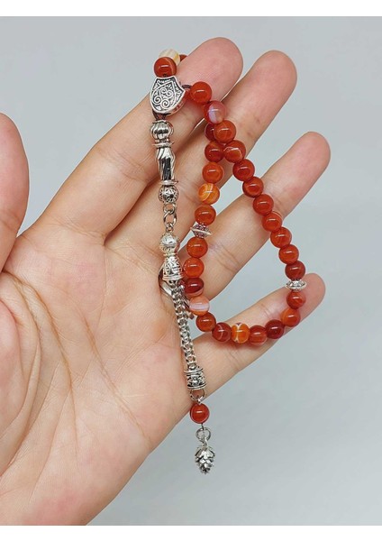 Akik Taşı 33LÜK Tesbih 6mm (7666) indirimleri