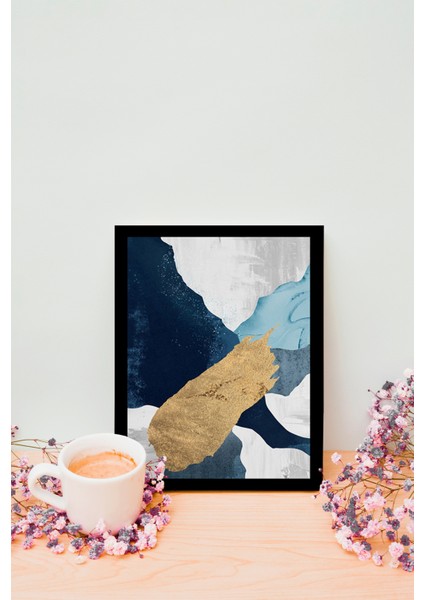 Modern Sanatsal Bohem Temalı Ahşap Çerçeve Görünümlü Mdf Tablo