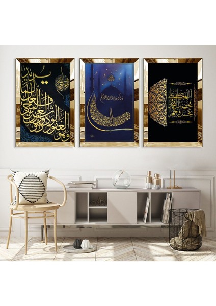 Cami Gold Pleksi Kenar Mdf Tablo