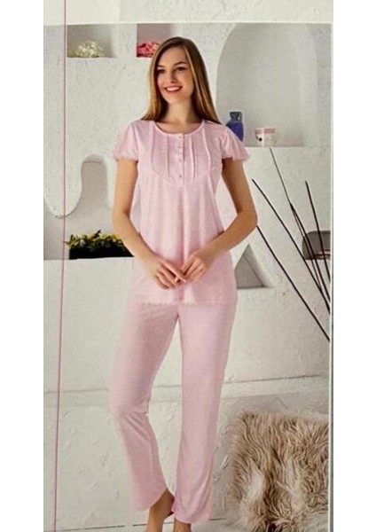 Limissi Kadın Pijama Takım 23404 Pembe