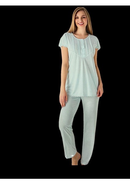 Limissi Kadın Pijama Takım 23404 Yeşil