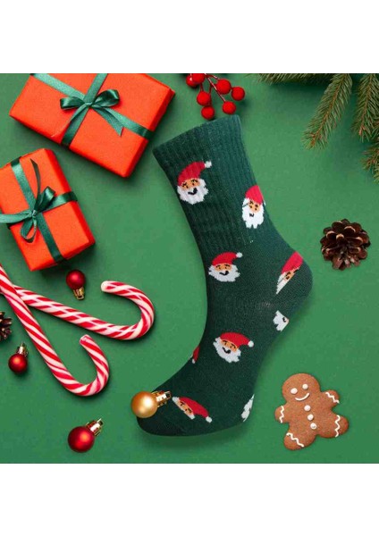 Unisex Noel-Yılbaşı Konsept Çift (Sevgili) Çorap Seti