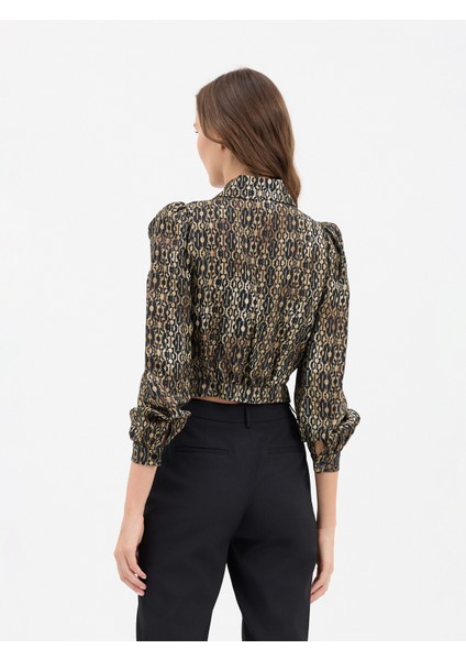 Kadın Gömlek-Siyah/kahve fiyatları