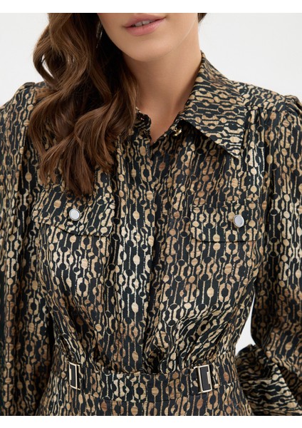 Kadın Elbise-Siyah/kahve fırsatları