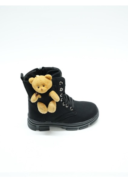 Almera Günlük Kızçocuk Bot, Panda Aksesuarlı, Siyah fırsatları