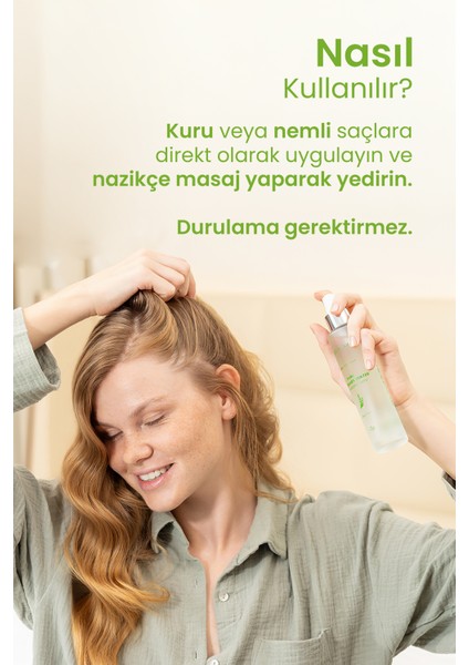 Bade Natural Biberiye Suyu Dökülme Karşıtı ve Saç Uzamasını Destekleyici Saç Toniği %100 Doğal ve Saf 100 ml