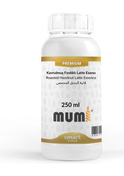 Premium Kavrulmuş Fındıklı Latte Mum Esansı 250 ml