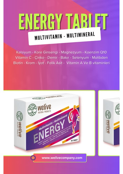 Multivitamin, Multimineral Tablet – Energy Tablet