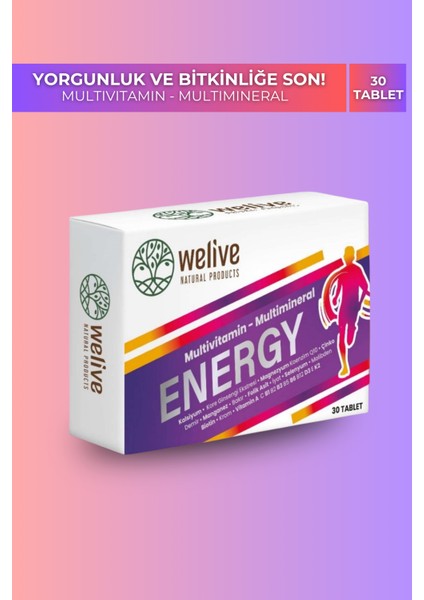 Multivitamin, Multimineral Tablet – Energy Tablet