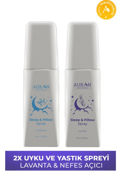 2'li Lavanta & Uyku ve Yastık Spreyi Uyku ve Dinlenme Spreyi 2 x 75 ml fiyatları