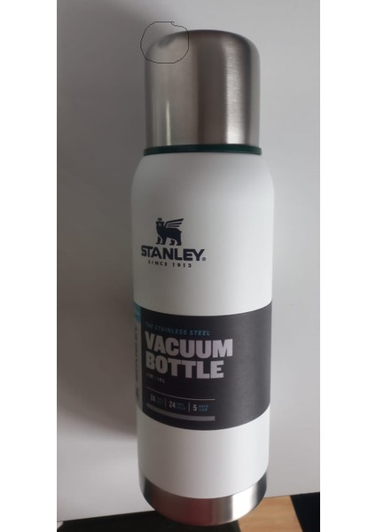 Vacuum Bottle 1 Lt Beyaz Kapakta Hafif Ezik