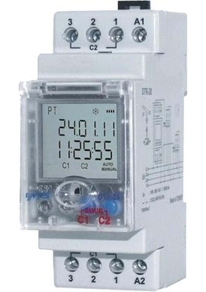 Dtr-10 ,ray/dın 220VAC KONTAK-2A2K Astronomik Zaman Saati