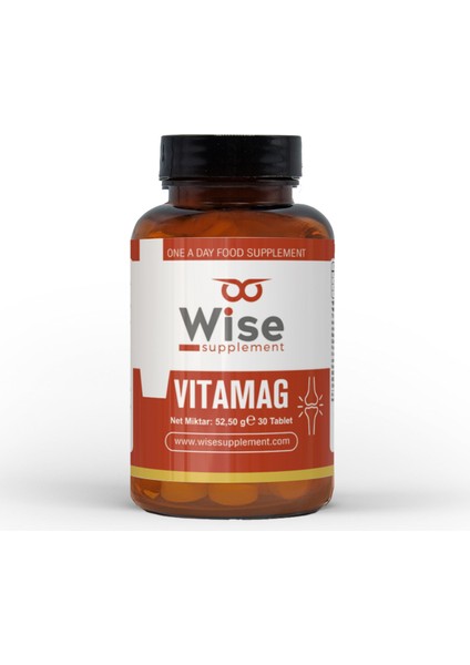 Vıtamag Magnezyum + Vitamin B6 + Vitamin K + Vitamin D3 30 Tablet