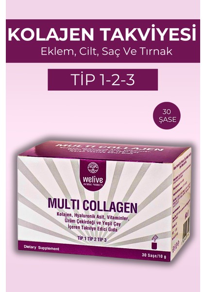 Multı Kollajen (Tip-1-2-3) - 30 Şase