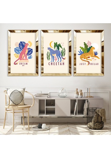 Çita Gold Pleksi Kenar Mdf Tablo