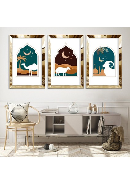 Kurban Dini Gümüş Pleksi Kenar Mdf Tablo