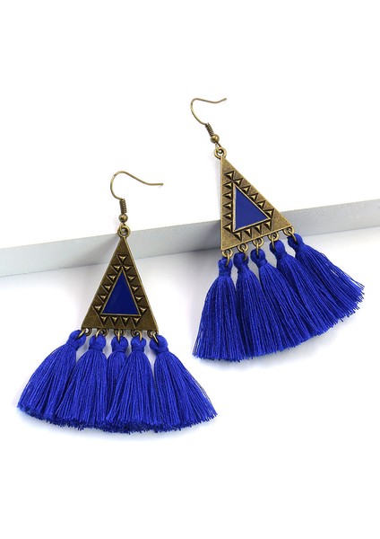 Bohemian Püskül Bildirimi Küpe Boho Etnik Uzun Saçaklı Küpe Kadınlar Için Damla Kulak Dings Yeni Charm Takı Aksesuarları Siyah (Yurt Dışından) fiyatları