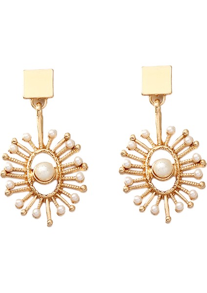 Moda Nefis Çinko Alaşım Simüle Inciler Damla Küpe Takılar Gelin Dangle Küpe Takı Hediyeler (Yurt Dışından)