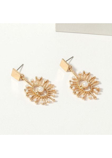 Moda Nefis Çinko Alaşım Simüle Inciler Damla Küpe Takılar Gelin Dangle Küpe Takı Hediyeler (Yurt Dışından)