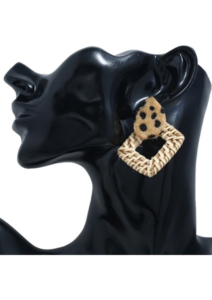 Moda El Yapımı Leopar Baskı Damla Küpe Kadınlar Için Boho Dangle Küpe Takı Düğün Parti Yılbaşı Hediyeleri (Yurt Dışından) fırsatları