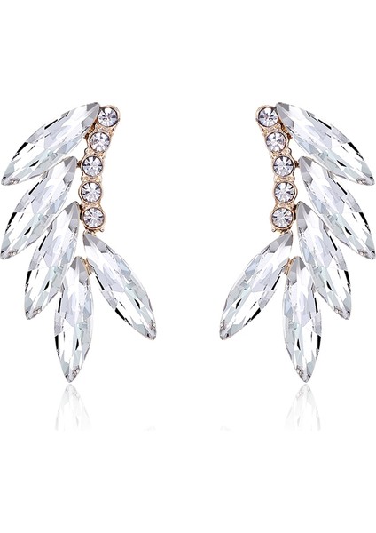 Kristal Vintage Alaşım Küpe Geometrik Yarım Daire Ark Küpe Kadınlar Için Stil Mavi (Yurt Dışından) fırsatları